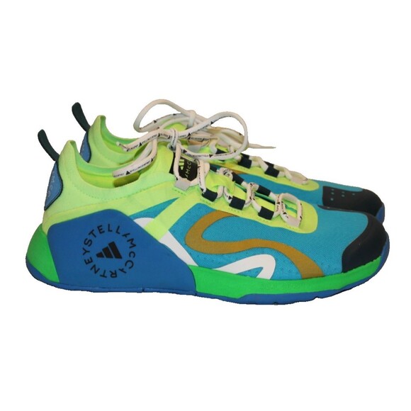 Adidas by Stella McCartney Dropset Training Rare Limited BLUE YELLOW 8.5 WOMEN'S - Picture 3 of 7